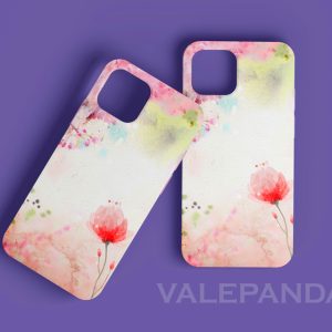 Abstract pink flower feminine cover