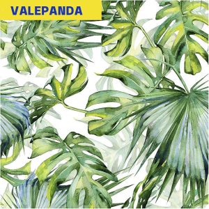 hojas de palma Tropical autoadhesivo verde