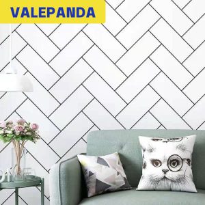 geométricos blancos líneas de vinilo
