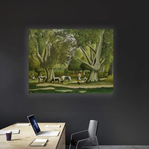 Paisaje con lecheras Henri Rousseau