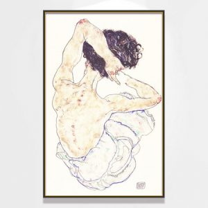 Mujer desnuda por detrás Egon Schiele