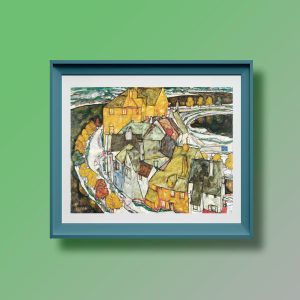 Media Luna de Casas II (Ciudad de la Isla) Egon Schiele 1915