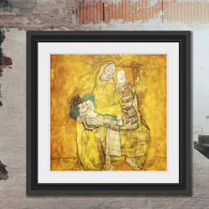 madre con dos hijos Egon Schiele