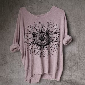 Jersey 003 – Tops tejidos con cuello redondo holgados e informales – Marisol