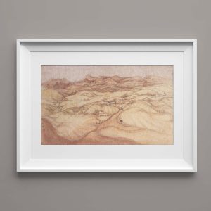 En desierto desolado de España