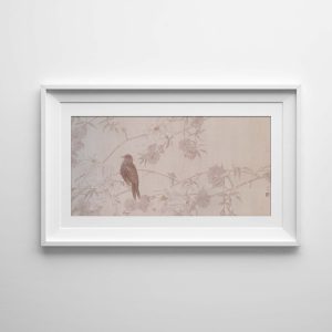 pintura tradicional china – flores y pajaro