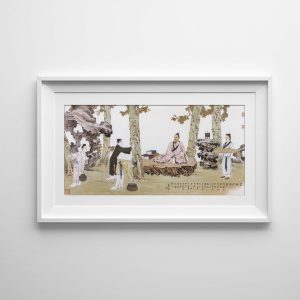pintura tradicional china – figuras – profesores y alumnos