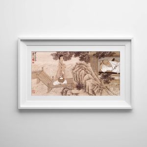 pintura tradicional china – figuras – personaje de la hora del almuerzo
