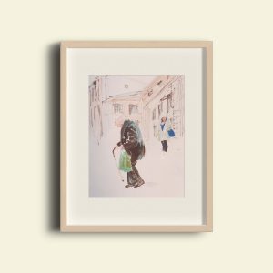 Caminando en ciudad europea – Mayor en Calle