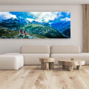 vista de los alpes suizos