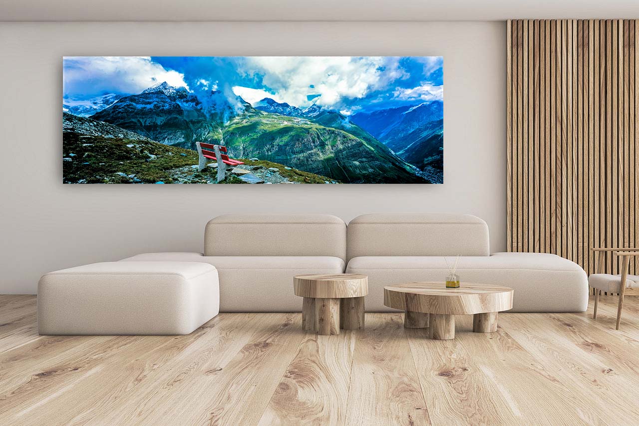 vista de los alpes suizos