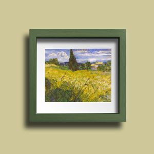 Campo de trigo verde con cipreses 1889 Vincent van Gogh