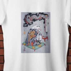 Tatoo Cat Gato tatuado -2 Unisex manga corta