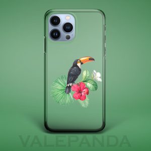 Funda moviles -Aves y plantas tropicales