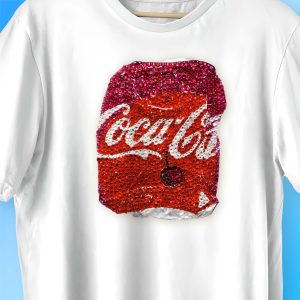 Camiseta Manga corta – Luz de cristal: la belleza artística de las botellas desechadas
