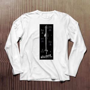 Camiseta – manga larga- SpaceX Rocket