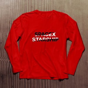 SpaceX Escote redondo y manga larga Camiseta