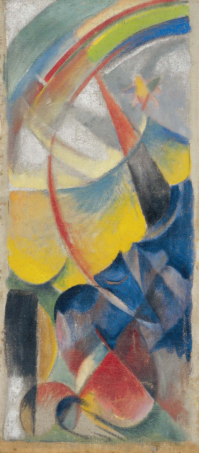 Landschaft mit Regenbogen (Fabeltier) 1913 Franz Marc