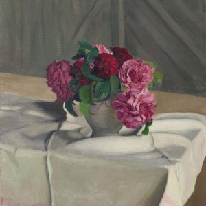 Roses dans un sucrier blanc Felix Vallotton