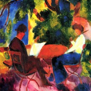 At the garden table 1914 August Macke